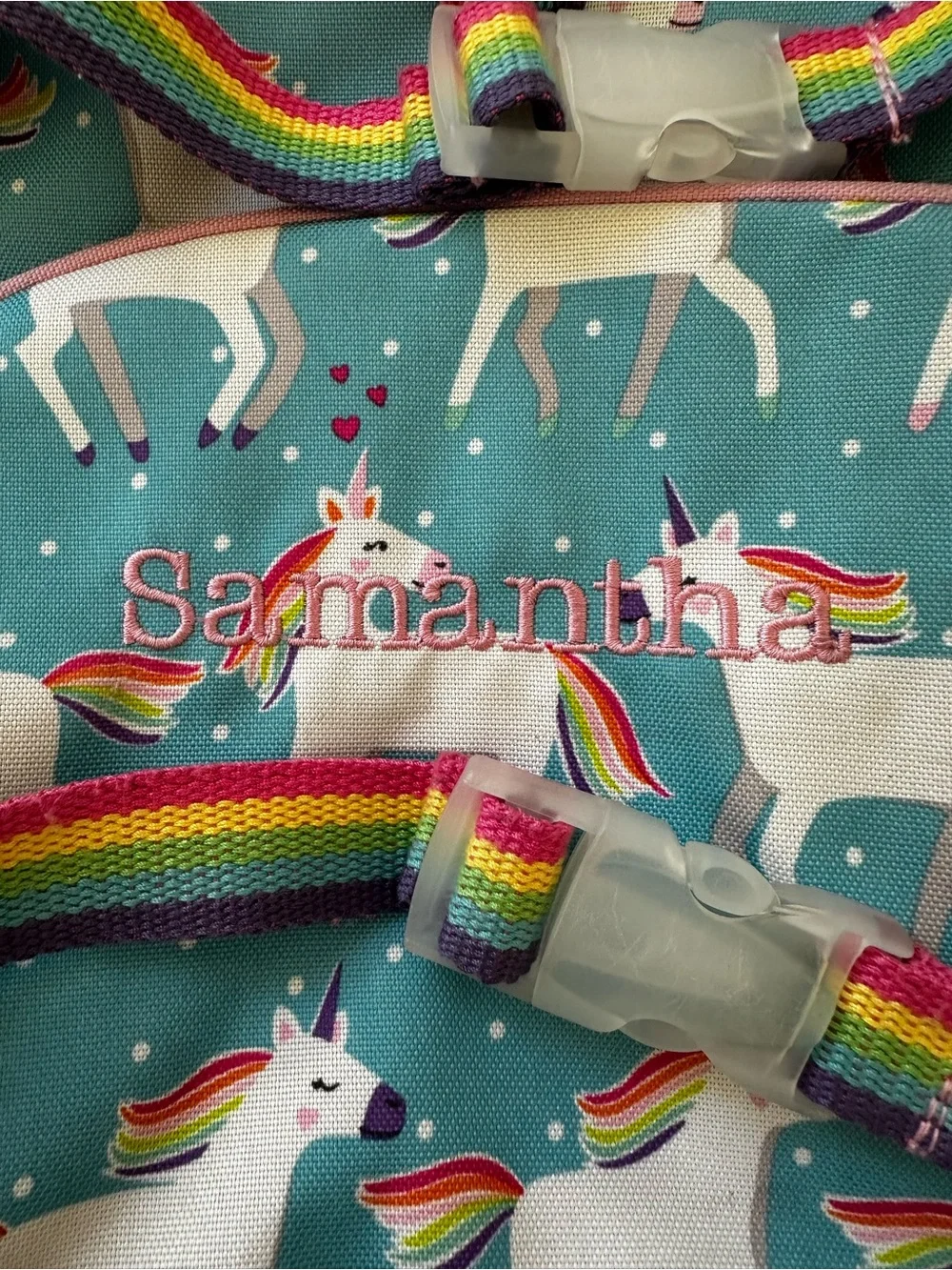 Pottery Barn Kids Unicorn Rainbow Backpack Girls Preschool Kindergarten School